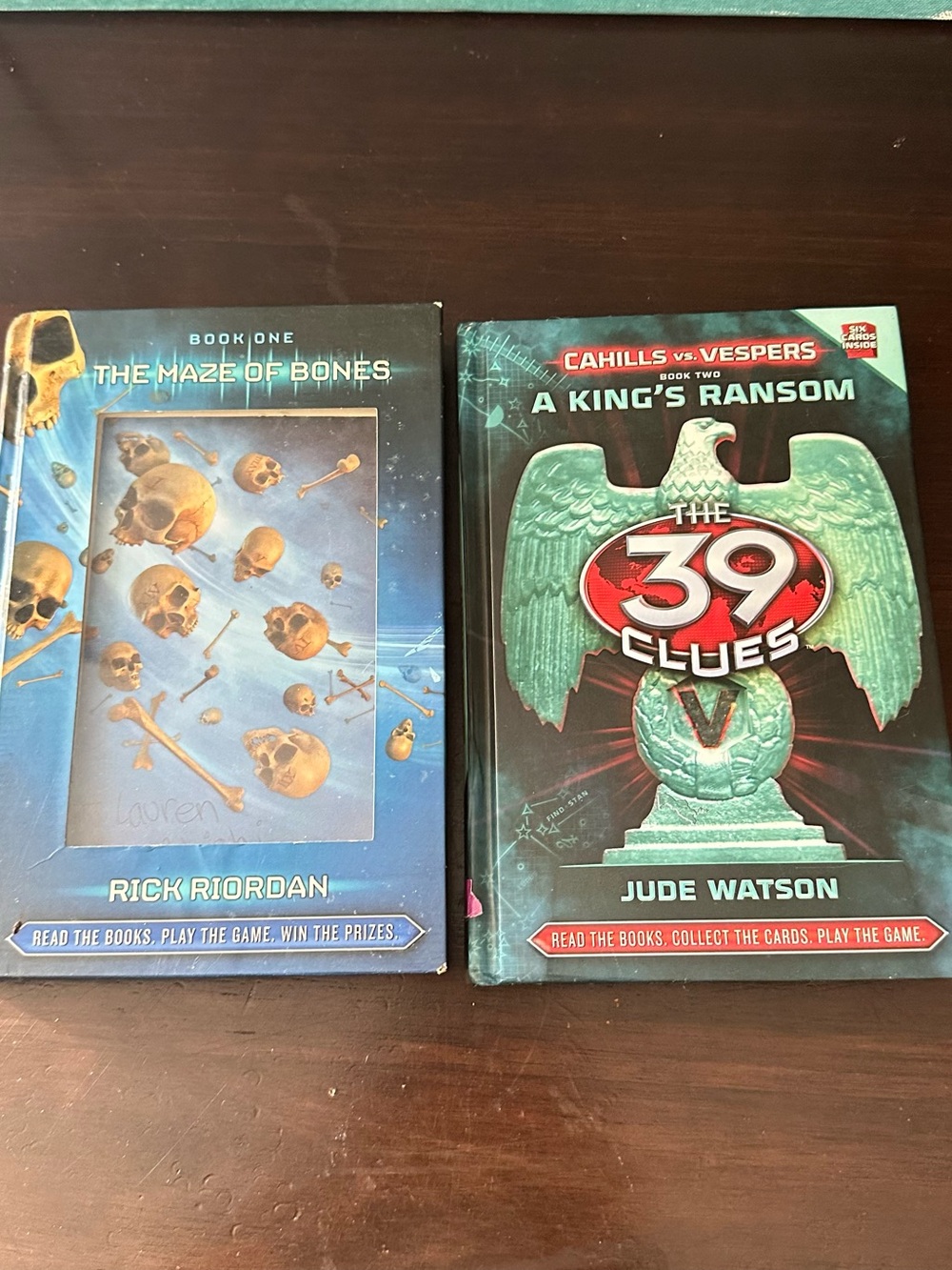 Scholastic The 39 Clues Hardcover Pair - Teal, Blue, Red